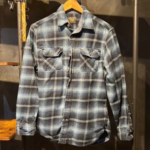Beautiful Jacks Heritage Flannel blue on blue excellent pre-owned condition